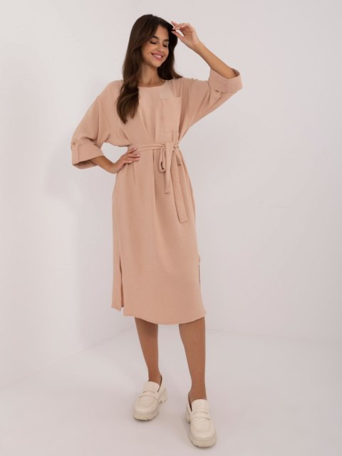 Sukienka LK-SK-509694.61 camelowy S/M Sukienka LK-SK-509694.61 camelowy S/M