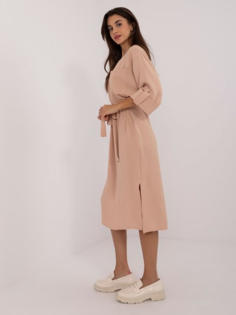 Sukienka LK-SK-509694.61 camelowy S/M Sukienka LK-SK-509694.61 camelowy S/M