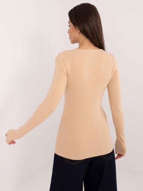 Sweter AT-SW-2332-2.62 beżowy L/XL Sweter AT-SW-2332-2.62 beżowy L/XL