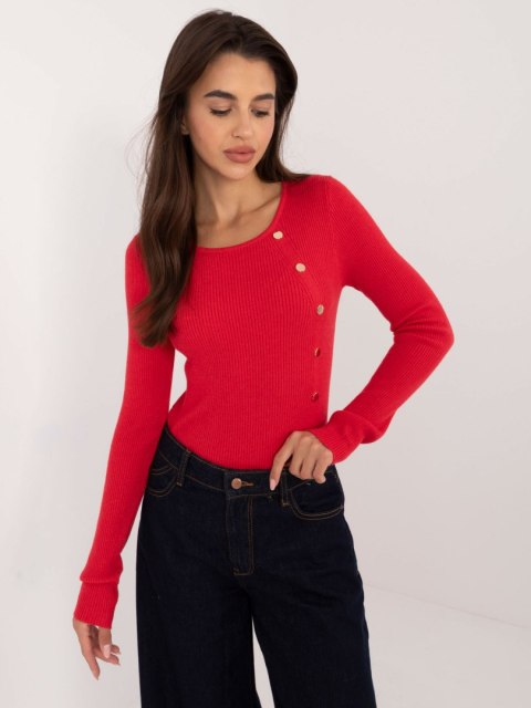 Sweter AT-SW-2332-2.62 czerwony L/XL Sweter AT-SW-2332-2.62 czerwony L/XL