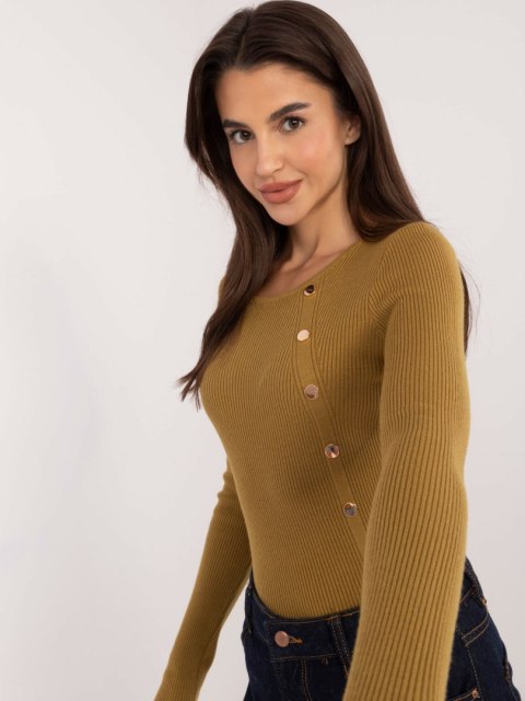 Sweter AT-SW-2332-2.62 oliwkowy L/XL Sweter AT-SW-2332-2.62 oliwkowy L/XL