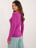 Sweter AT-SW-2334.49 ciemny fioletowy L/XL
