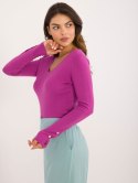Sweter AT-SW-2334.49 ciemny fioletowy L/XL