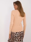 Sweter AT-SW-2338-2.00 camelowy