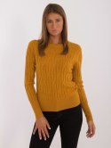 Sweter AT-SW-2338-2.00 ciemny żółty