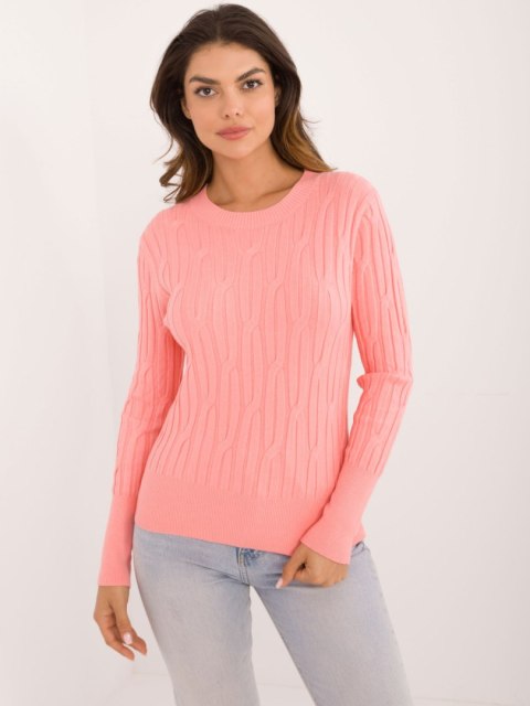 Sweter AT-SW-2338-2.61 brzoskwiniowy Sweter AT-SW-2338-2.61 brzoskwiniowy