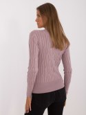 Sweter AT-SW-2338-2.61 ciemny różowy