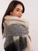 Szalik AT-SZ-2312501.62 czarno-beżowy