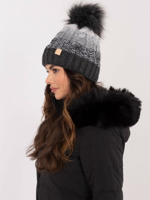 Czapka JK-CZ-52.17 ciemny szary Czapka JK-CZ-52.17 ciemny szary