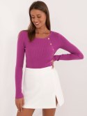Sweter AT-SW-2332-2.65 ciemny fioletowy S/M