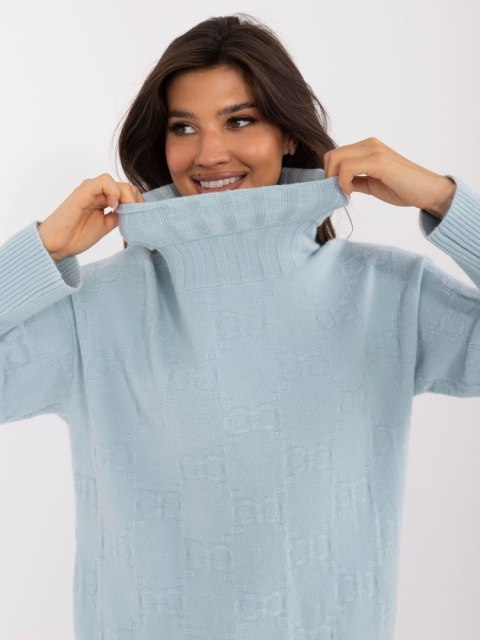 Sweter AT-SW-2342-1.35 błękitny Sweter AT-SW-2342-1.35 błękitny