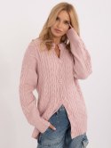 Sweter AT-SW-23525.21 jasny różowy