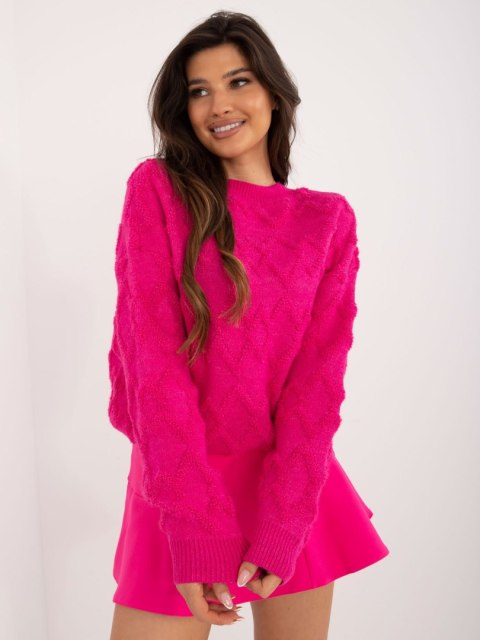Sweter AT-SW-2361.61 fuksjowy Sweter AT-SW-2361.61 fuksjowy