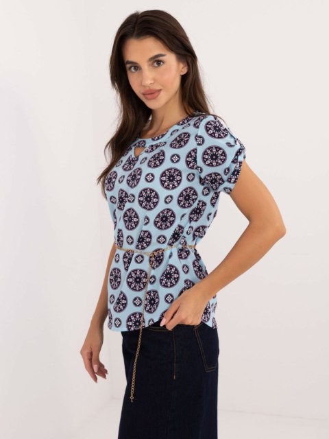 Bluzka LK-BZ-505775.00 jasny niebieski 36 Bluzka LK-BZ-505775.00 jasny niebieski 36