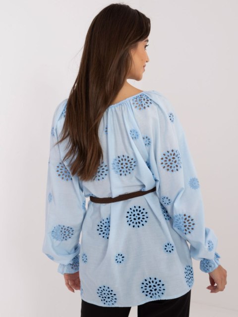Bluzka LK-BZ-509747.80 jasny niebieski L/XL Bluzka LK-BZ-509747.80 jasny niebieski L/XL