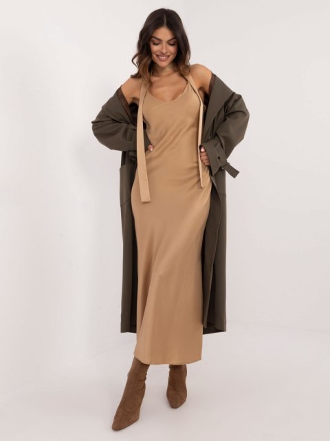 Sukienka LK-SK-509715.51 camelowy L Sukienka LK-SK-509715.51 camelowy L