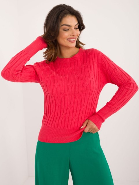 Sweter AT-SW-2338-2.61 koralowy Sweter AT-SW-2338-2.61 koralowy