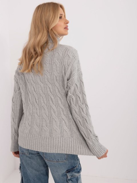 Sweter AT-SW-23445.00 szary Sweter AT-SW-23445.00 szary