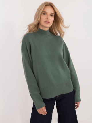Sweter D93111AD90910A2 ciemny zielony M