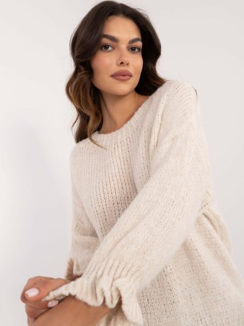 Sweter MI-SW-2912.10X jasny beżowy