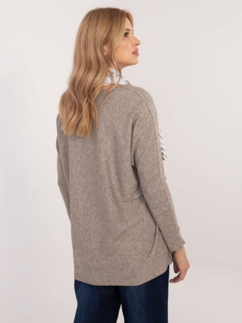 Bluzka DHJ-BZ-19226.91 ciemny bezowy Bluzka DHJ-BZ-19226.91 ciemny bezowy