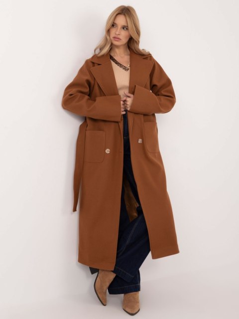Płaszcz LK-PL-509786.99 jasny brązowy L/XL Płaszcz LK-PL-509786.99 jasny brązowy L/XL
