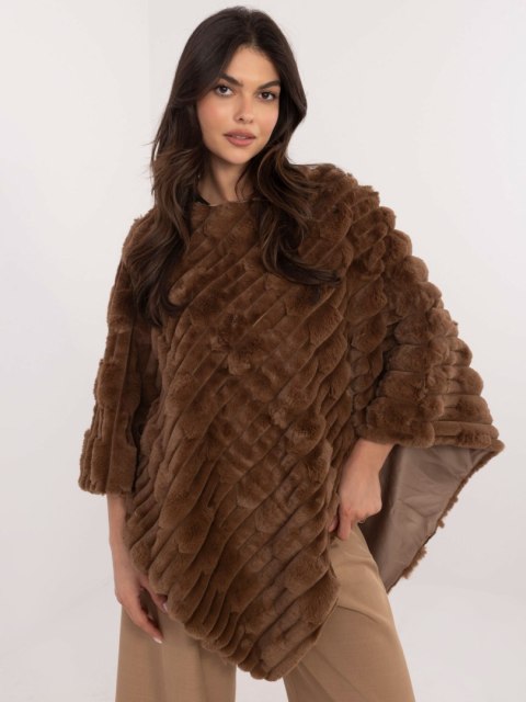 Poncho AT-PN-2347.16 brązowy Poncho AT-PN-2347.16 brązowy