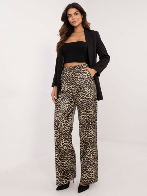Spodnie LK-SP-509799.38 czarno-beżowy L/XL Spodnie LK-SP-509799.38 czarno-beżowy L/XL
