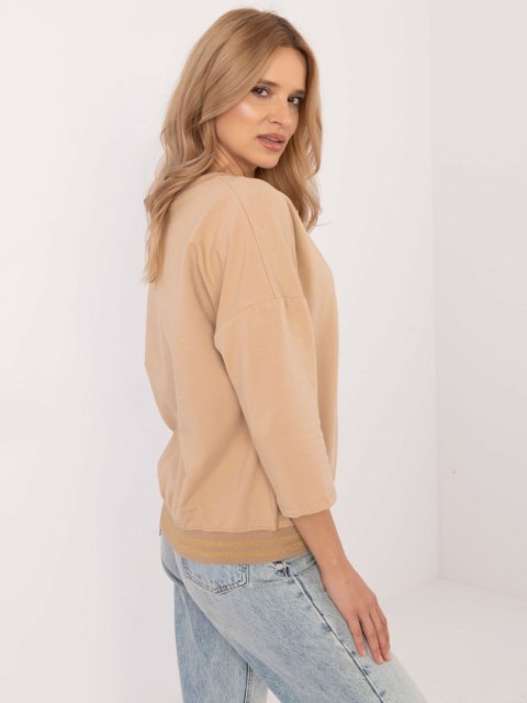 Bluzka CLM-BZ-1268.67 camelowy S Bluzka CLM-BZ-1268.67 camelowy S
