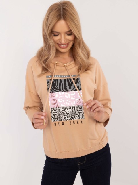Bluzka CLM-BZ-1270.39P camelowy M Bluzka CLM-BZ-1270.39P camelowy M
