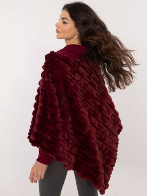 Poncho AT-PN-2347.68 bordowy Poncho AT-PN-2347.68 bordowy