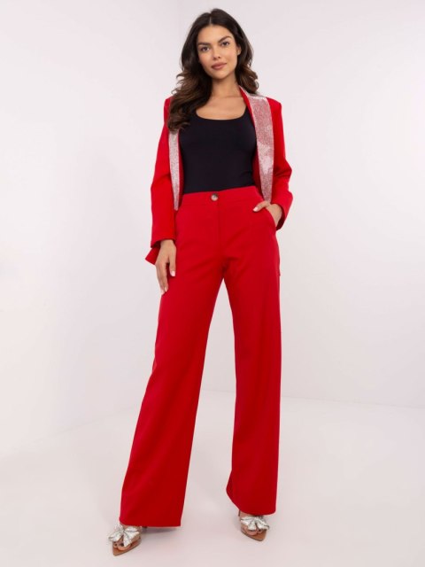 Spodnie LK-SP-509755.04 czerwony 42 Spodnie LK-SP-509755.04 czerwony 42