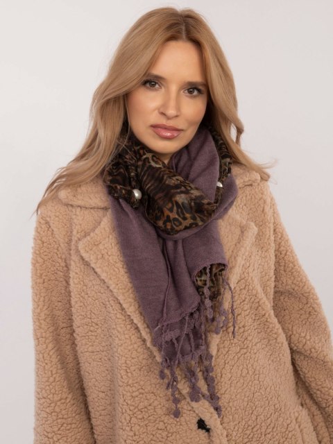 Szalik AT-SZ-0247.83P ciemny fioletowy Szalik AT-SZ-0247.83P ciemny fioletowy
