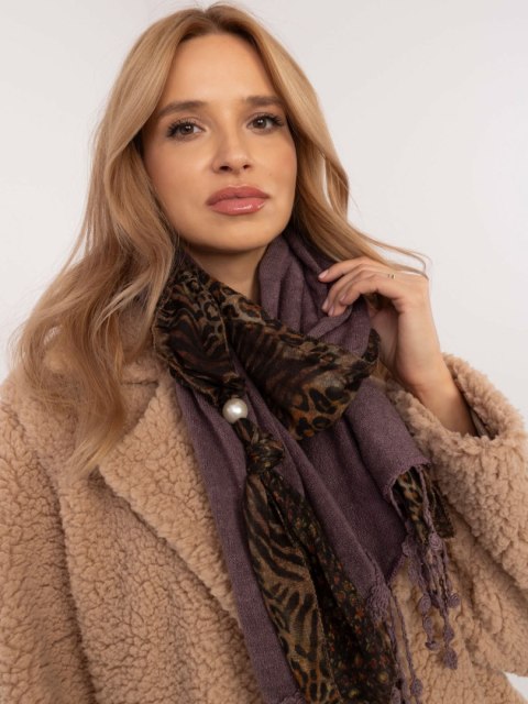 Szalik AT-SZ-0247.83P ciemny fioletowy Szalik AT-SZ-0247.83P ciemny fioletowy