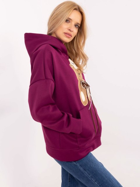 Bluza DHJ-BL-A8695.65P fioletowy