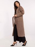 Płaszcz LK-PL-509835.18P brązowy L/XL