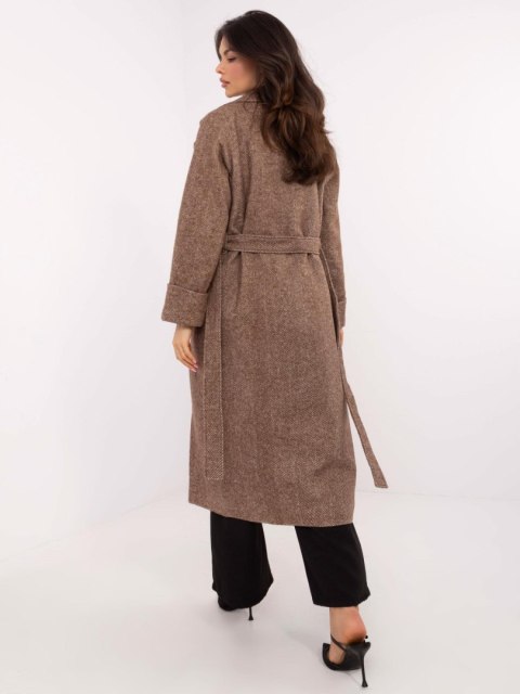 Płaszcz LK-PL-509835.18P brązowy L/XL Płaszcz LK-PL-509835.18P brązowy L/XL
