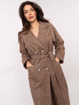 Płaszcz LK-PL-509835.18P brązowy S/M