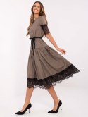 Sukienka LK-SK-507095.39 ciemny bezowy 38