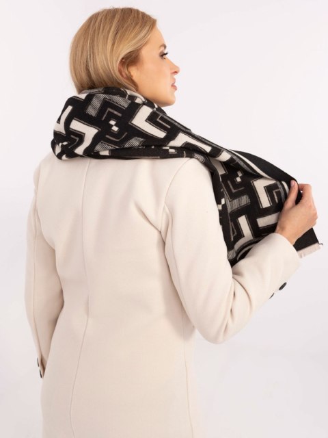 Szalik AT-SZ-23158.32 czarno-biały Szalik AT-SZ-23158.32 czarno-biały