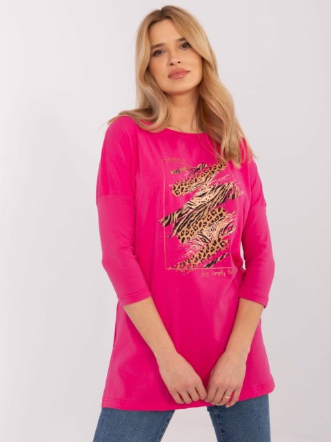 Bluzka CLM-BZ-0052.37 fuksjowy S Bluzka CLM-BZ-0052.37 fuksjowy S