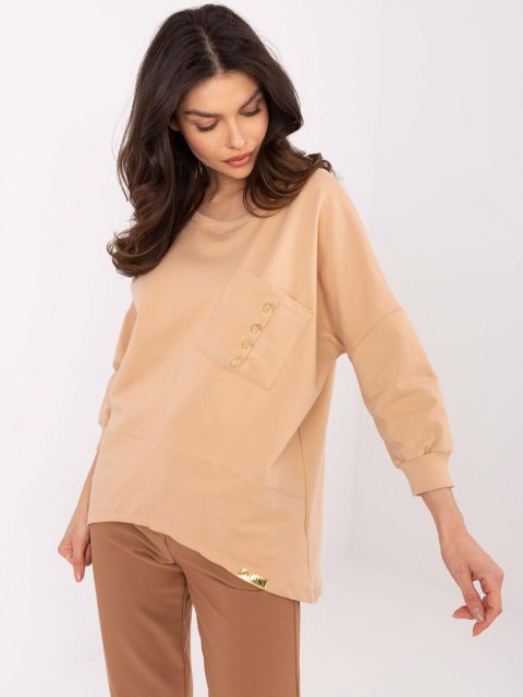 Bluzka CLM-BZ-1263.49 camelowy S Bluzka CLM-BZ-1263.49 camelowy S