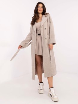 Płaszcz LK-PL-509835.07 beżowy L/XL
