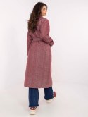 Płaszcz LK-PL-509835.19 bordowy S/M