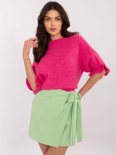 Sweter MI-SW-2913.99 fluo różowy