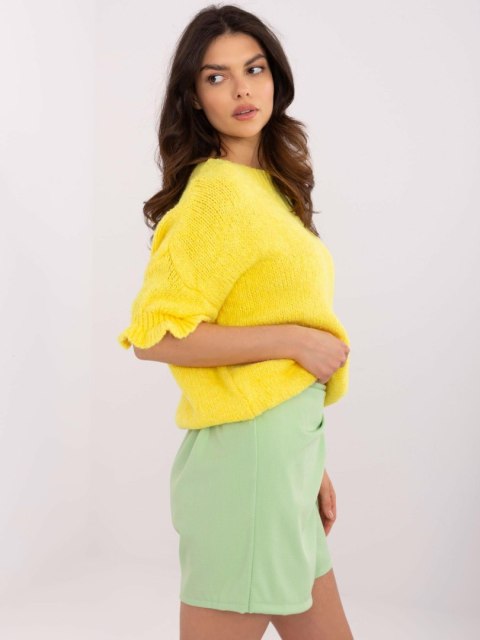Sweter MI-SW-2913.99 żółty