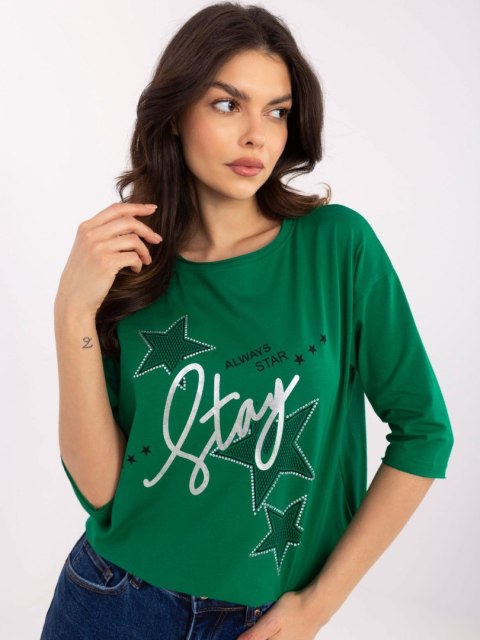Bluzka CLM-BZ-0016.84 zielony XL Bluzka CLM-BZ-0016.84 zielony XL
