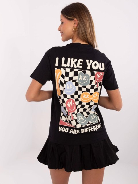T-shirt D12022AC02645E grafitowy XL
