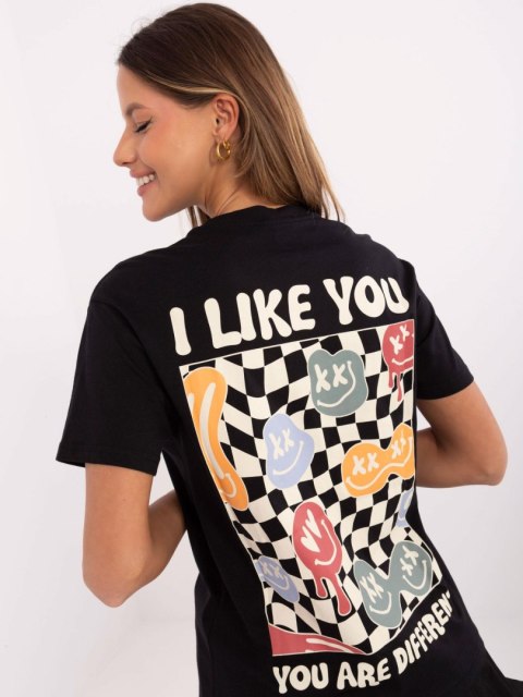 T-shirt D12022AC02645E grafitowy M