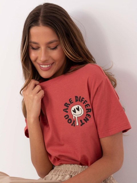 T-shirt D12022AC02645E koralowy M